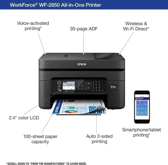 Epson Workforce WF-2960 Kablosuz Yazıcı - 3