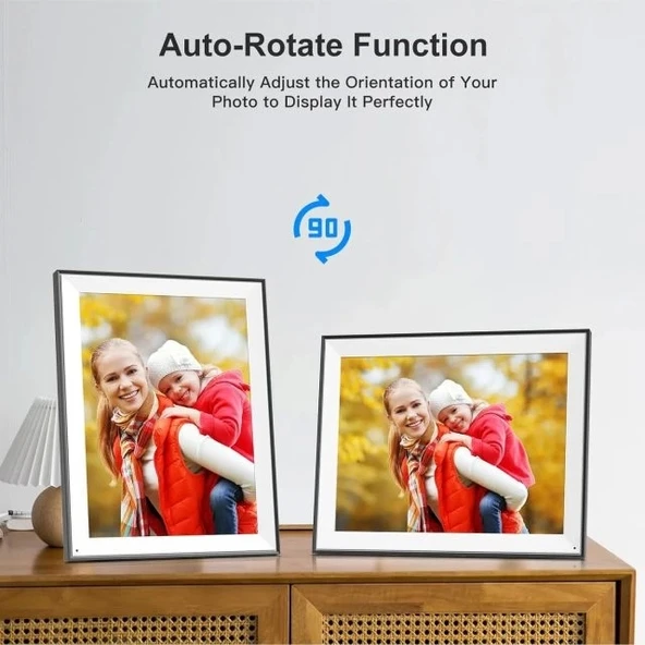 FULLJA 32GB Dokunmatik Ekranlı Dijital Resim Çerçevesi 15 inç - 5