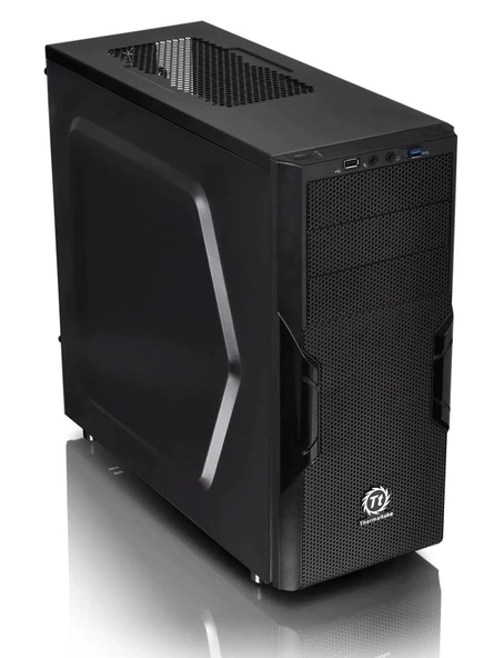 Thermaltake Versa H18 Temperli Cam Spcc Micro ATX Oyun Bilgisayarı Kasası H22 Black