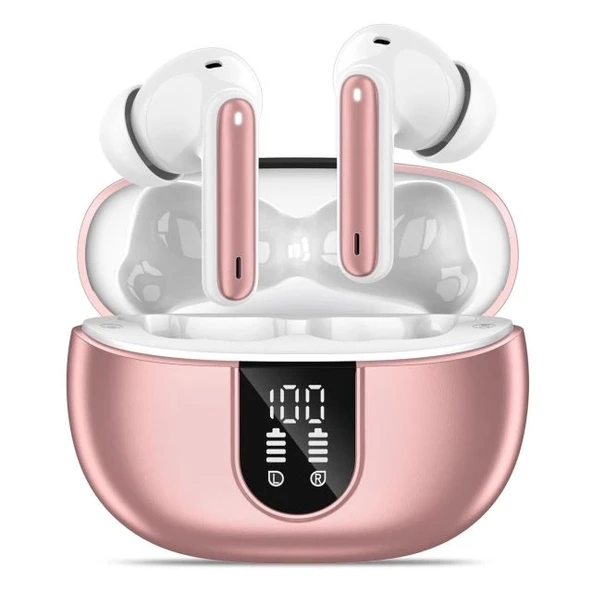 Wireless Earbuds Bluetooth 5.3 Kulaklık Rose Gold