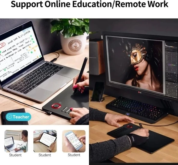 Dijital Çizim Tableti VEIKK A15Pro Grafik Kalemi - 4