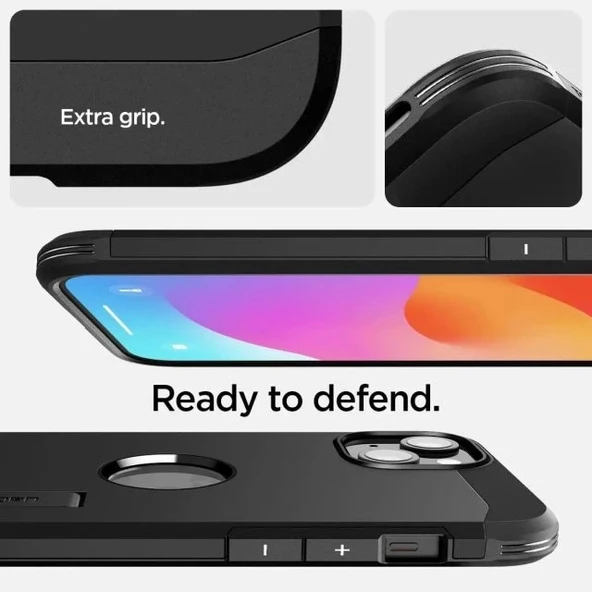 Spigen iphone 15 Pro Max Manyetik Tough Armor MagFit Kılıf - 3