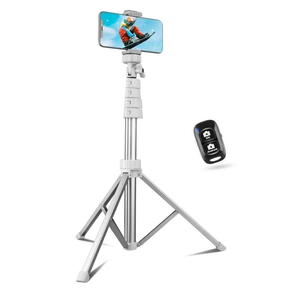Sensyne Phone Tripod/Selfie Çubuğu Gümüş