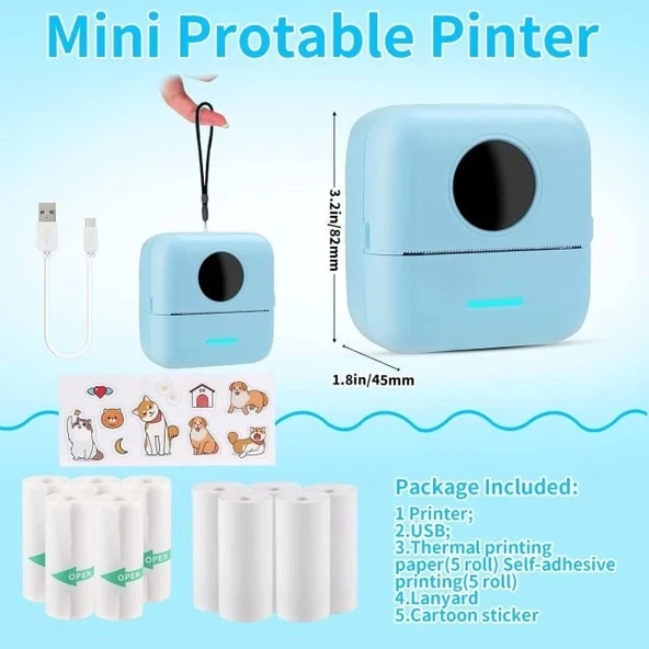 HuiJuKeJi Mini Etiket Yazıcısı - 9