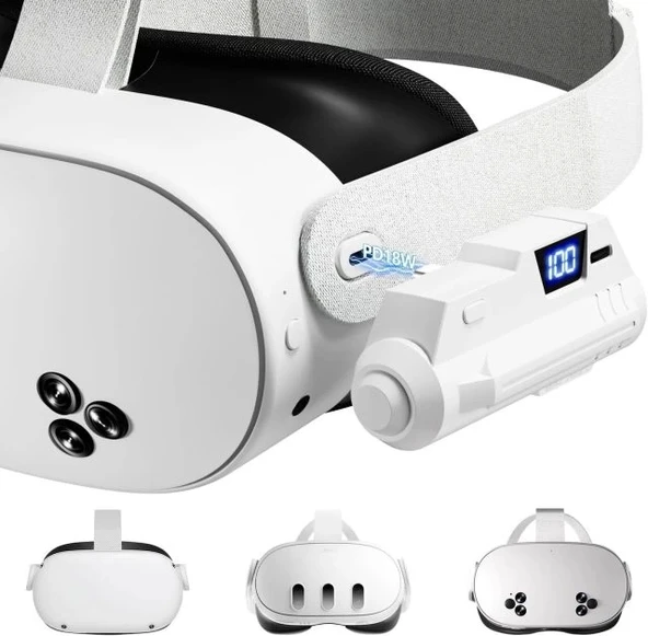 Oculus Quest 2 için Pil Paketi 1 Pack for Quest 2/3/3s with display