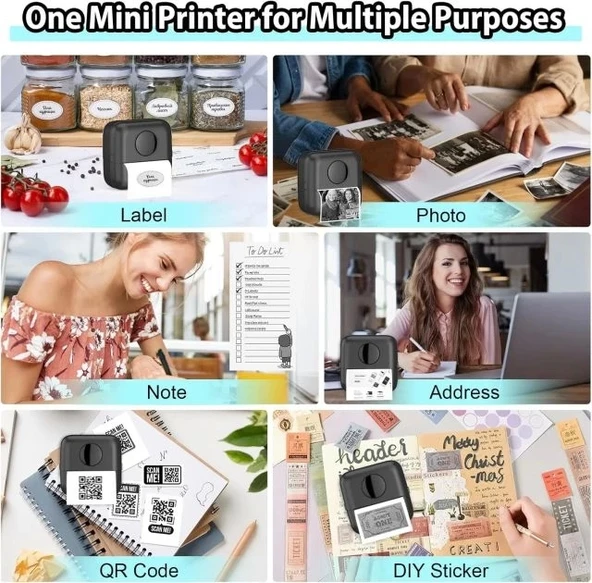 HuiJuKeJi Mini Etiket Yazıcısı - 7
