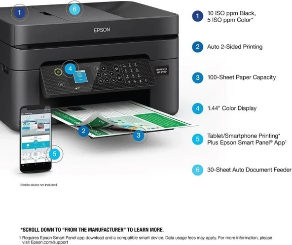 Epson Workforce WF-2960 Kablosuz Yazıcı - 4