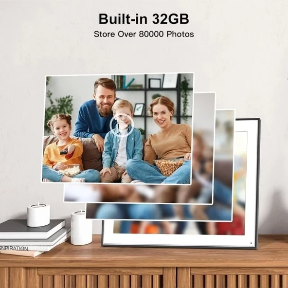 FULLJA 32GB Dokunmatik Ekranlı Dijital Resim Çerçevesi 15 inç - 3