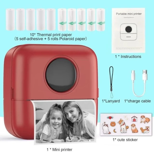 HuiJuKeJi Mini Etiket Yazıcısı - 9