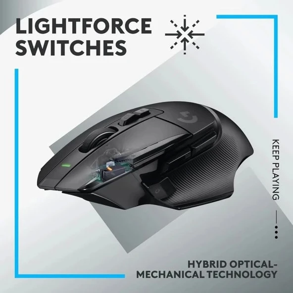 Logitech G502 X PLUS Kablosuz RGB Oyun Mouse Siyah Wireless