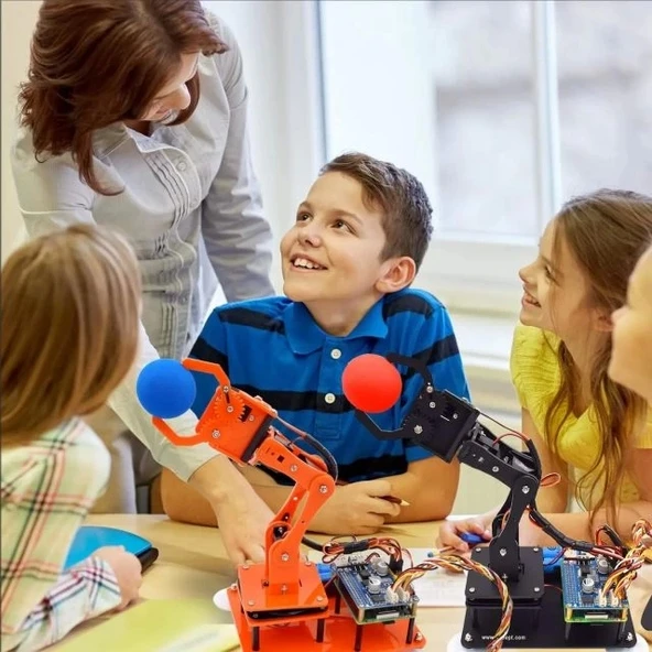Adeept 5-DOF Robotik Kol Kiti Raspberry ile Uyumlu - 6