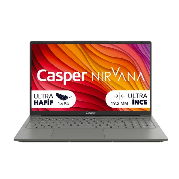 Casper Nirvana X650 i7-13620H 32GB DDR5 2TB SSD W11H 15.6" Laptop X650.1362-DX00A-G-F