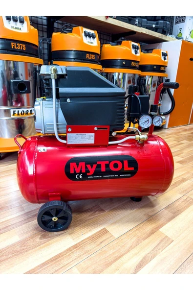 PROXTECH En Çok Tercih Edilen 2HP 50 Litre 8Bar Hava Kompresörü 15Mt Spiral Hortum Takım Hediye Set - 3