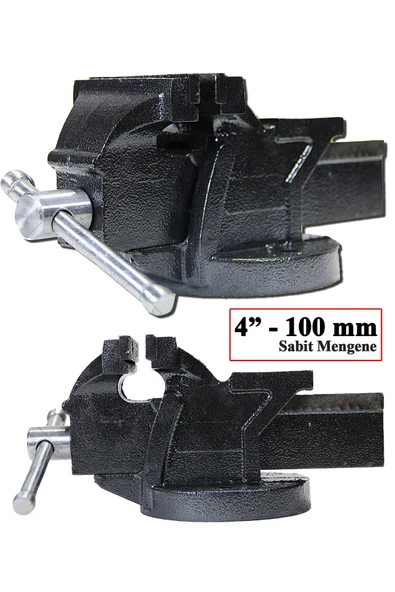 PROXTECH 100 Mm 4" Dövme Çelik Sabit Tezgah Masa Mengenesi Uyumlu