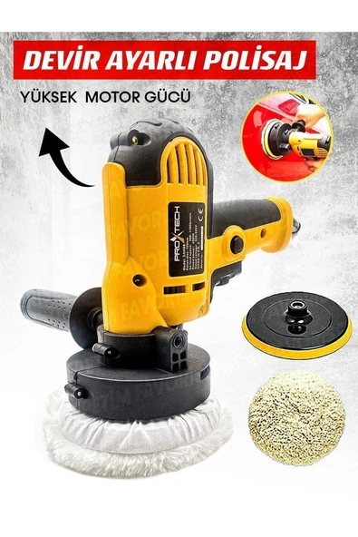 PROXTECH Devir Ayarlı Koltuk Yıkama ve Koltuk Fırçalama Makinası Fırça - 5