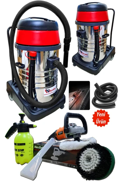 Nitroks 3 Motorlu Islak Kuru Süpürge Koltuk Yıkama Ve Koltuk Fırçalama