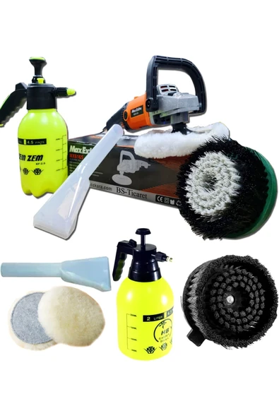 Flora 3 Motorlu Islak Kuru Süpürge Makinası ve Koltuk Yıkama Koltuk Fırçalama Makinası - 3