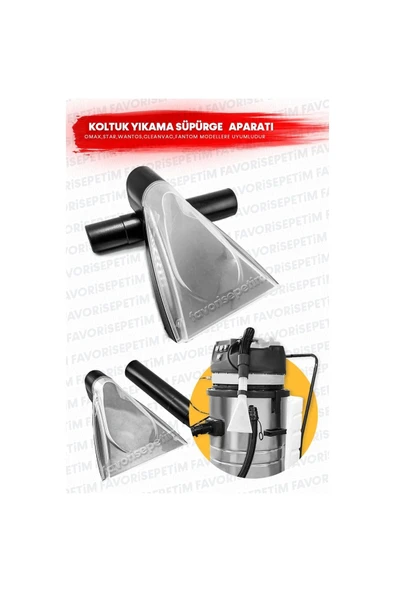 favorisepetim Yüksek Kalite Koltuk Yıkama Makinası Şeffaf Uç Aparatıtüm Koltuk Yıkamalara Uyumludur - 2