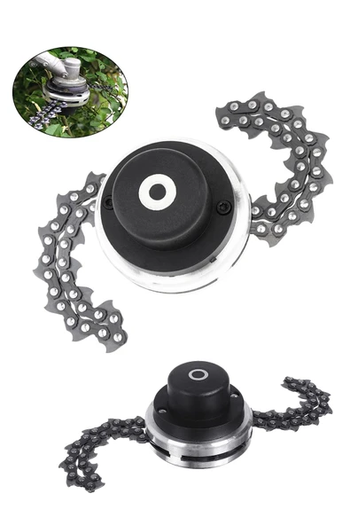 PROXTECH Motorlu Tırpan Universal Metal Başlık | Zincirli Tırpan Aparatı Başlığı Ot Çalı Biçme Seti - 2