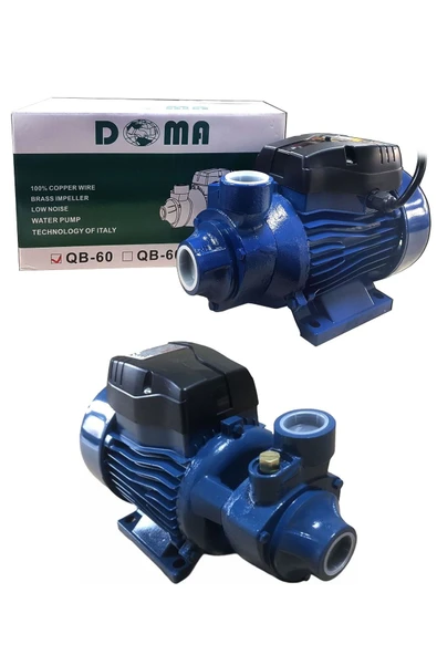 DOMA Qb60 Santrifüj Motor 0.50 Hp Elektrikli Su Pompası 2 Kat 2 Daire