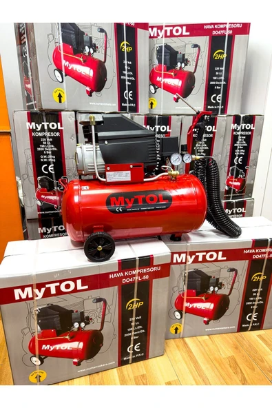 PROXTECH En Çok Tercih Edilen 2HP 50 Litre 8Bar Hava Kompresörü 15Mt Spiral Hortum Takım Hediye Set - 2