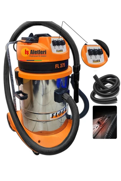 PROXTECH Flora 3 Motorlu Islak Kuru Sanayi Tip Süpürge Makinası 3600 Watt