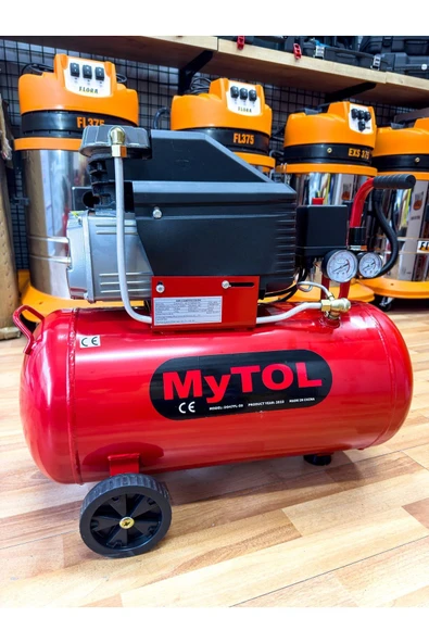 PROXTECH En Çok Tercih Edilen 2HP 50 Litre 8Bar Hava Kompresörü 15Mt Spiral Hortum Takım Hediye Set - 4