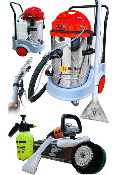 PROXTECH Vetta Profesyonel 2+1 Halı ve Koltuk Yıkama Makinası 5 Bar Su Basıncı Koltuk Fırçalama Seti - 2