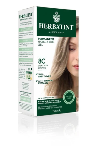 Herbatint Light Ash Blonde 8C Saç Boyası