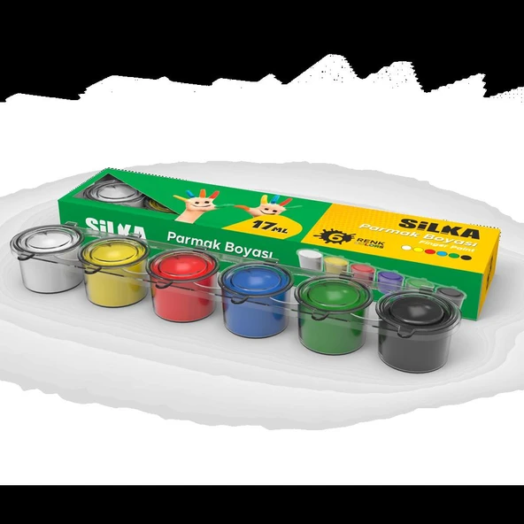 SILKA PARMAK BOYA 6 RENK 17 ML (ART.995) ürün görseli