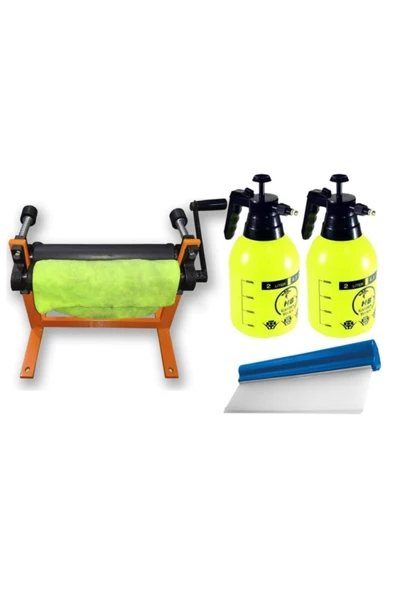 Craftex Oto Yıkamacılar Için Bez Sıkma Merdanesi 2 Adet Ilaçlama Fısfısı Ve Silikon Çekçek - 3