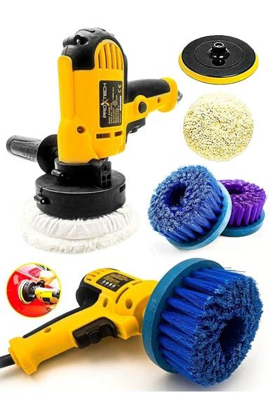 PROXTECH Devir Ayarlı Koltuk Yıkama ve Koltuk Fırçalama Makinası Fırça