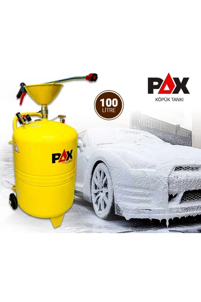 PAX 100 Litre Köpük Tankı Köpük Püskürtme 10 Metre Hortum Tabancalı - 3