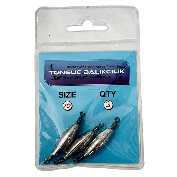 Tonguç Fırdöndülü Carolina Kurşun  10 Gr / 3 Adet
