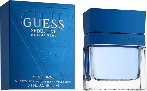 GUESS SEDUCTIVE HOMME BLUE 100ml EDT - Resim 2