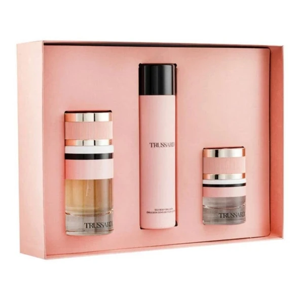 TRUSSARDI FEMININE URBAN DELUXE 90ML EDP SET ürün görseli 1