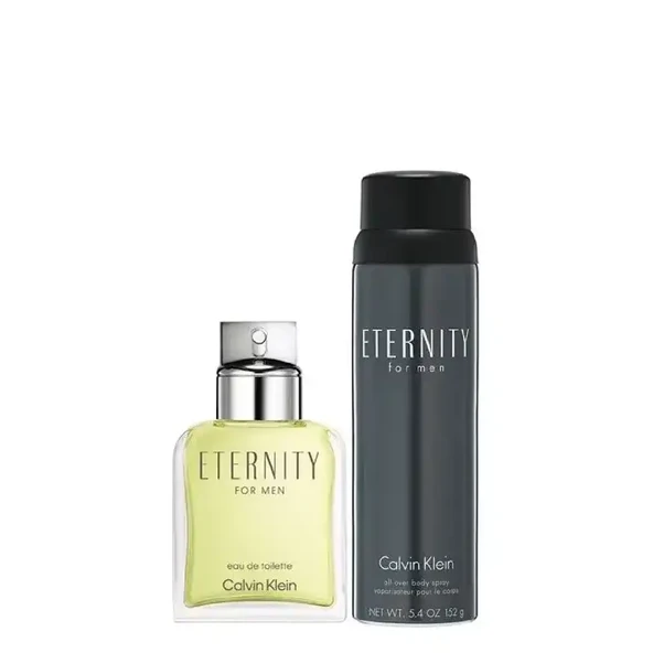 C.K ETERNITY MEN 100ml EDT + DEOSPREY 150ML SET - Resim 2