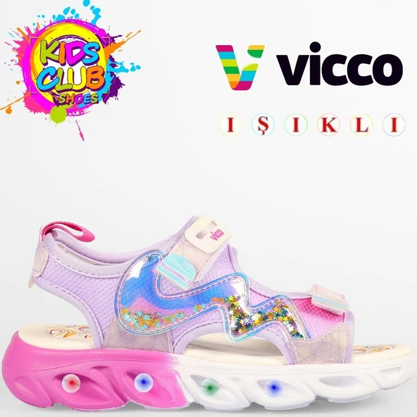 Vicco Legendy Ortopedik Işıklı Çocuk Sandalet ürün görseli