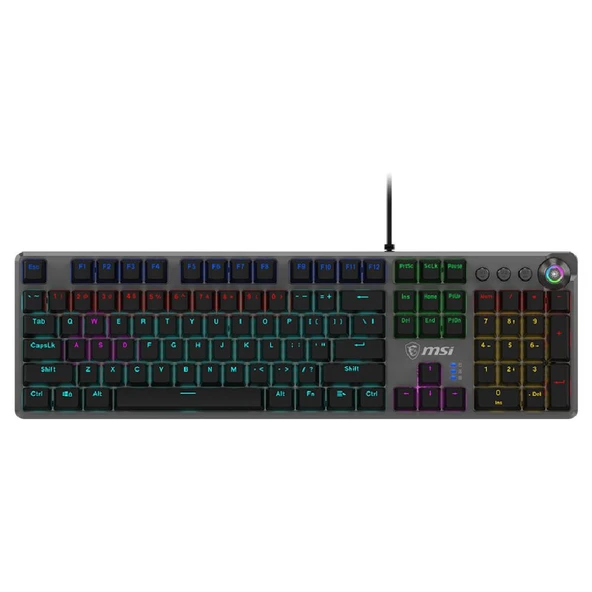MSI FORGE GK310 RED TR Red Switch Türkçe RGB Mekanik Kablolu Gaming Klavye