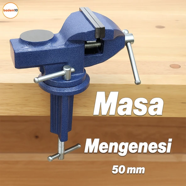 Masa Mengenesi 50 mm Mobilya Tezgah Dönerli Tabla Taban Metal Döküm İşkence Kıskaç Mini Ahşap Kanca