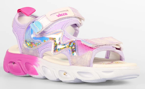 Vicco Legendy Ortopedik Işıklı Çocuk Sandalet - Resim 2