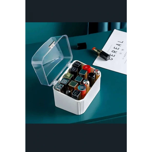 Piev House By House Kapaklı 15 Bölmeli Oje Ve Ruj Düzenleyici Organizer - 3