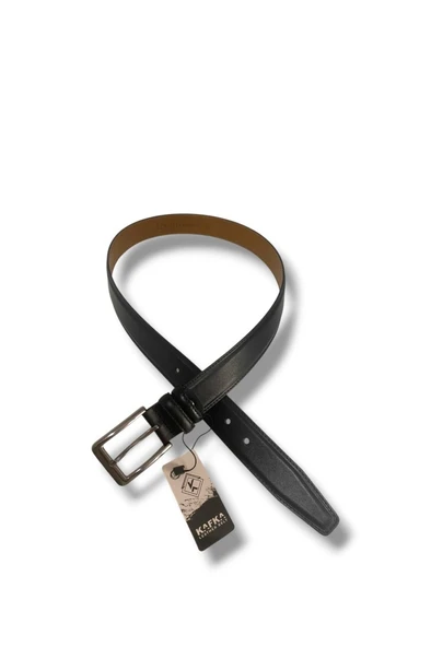 Kafka K100-25 Hakiki Deri Dikişli Erkek Kemer 130 Cm - 2