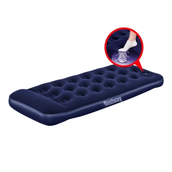 Bestway 67223 Tek Kişilik Flok Şişme Kamp Yatağı 185cm X 76cm X 28cm - 2