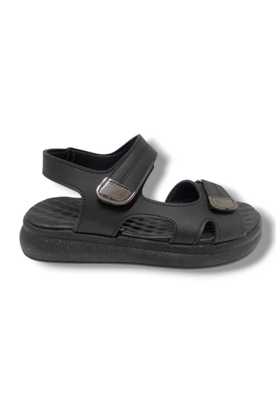 Şanzelize K401-25 Deri Anatomik Cırt Bantlı Kadın Sandalet - Resim 5