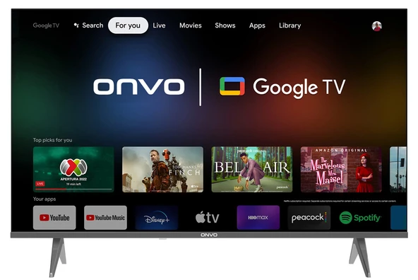 Onvo 43OVF9000F Full HD 43" 109 Ekran Uydu Alıcılı Google Smart LED TV