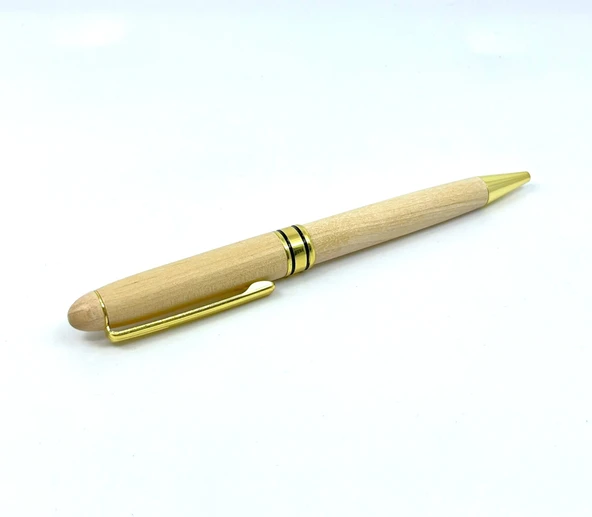 Bambu Kalem Ahşap Kutulu - Krem - Resim 2