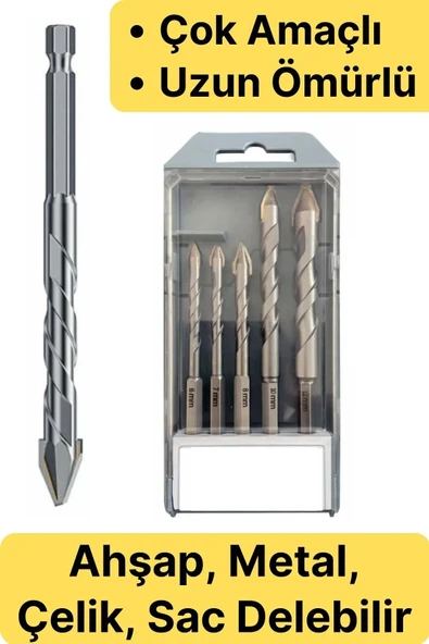 Bosss Çok Amaçlı Matkap Uç/Ucu Seti 5 Parça - Resim 3