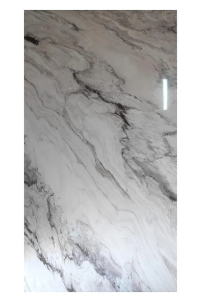 Alternatif Kaplama UV PVC Fırtına Mermer Desenli 1 Adet 60x120cm Ev Ofis Otel Duvar Kaplama Paneli - 3