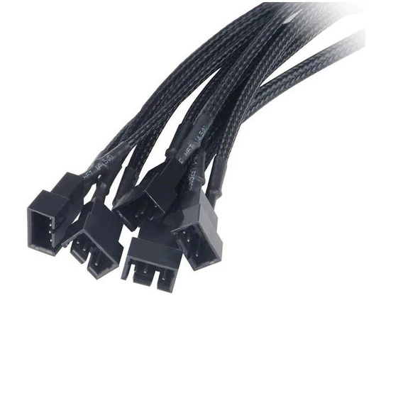 4354 Flexa P5 5 Port Çıkışlı Pwm Fan Çoklayıcı Çoğaltıcı 4 2 Pin Splitter Kablosu - 3